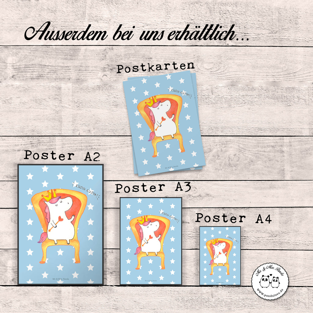 Plakat Jednorożec król grafikposter, Wandbild, Deko Bild, Poster, Plakat, Bild für Wand, wandkunst, drucke, Wandposter, Designposter, kunstdruck poster, kunst für die wand, Bild, wanddruck, kunstposter, Wanddekoration, wanddeko, Mr. & Mrs. Panda Poster, Wanddeko Bild, Wandschmuck, Kunstdruck, Posterdruck, Einhorn Deko, Einhörner, Einhorn, Unicorn, Krone, Herrscher, Prinzessin, Bundeskanzler, Präsident, Kaiser, König