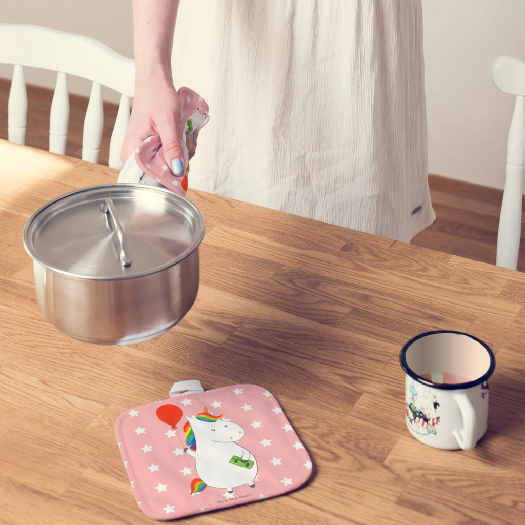 2-elementowy zestaw podkładek pod garnki Jednorożec Balon Topfuntersetzer, Topflappen Set, Topfhandschuh, Topflappen mit Spruch, Ofenhandschuh, Topflappenset, Schöne Topflappen, Topfhandschuhe, Topflappen lustig, Topflappen, Topflappen 2er Set, Ofenhandschuhe, Einhorn, Einhörner, Einhorn Deko, Unicorn, Freude, Freundin, Luftballon, Lebenslust, Geschenk, Geld
