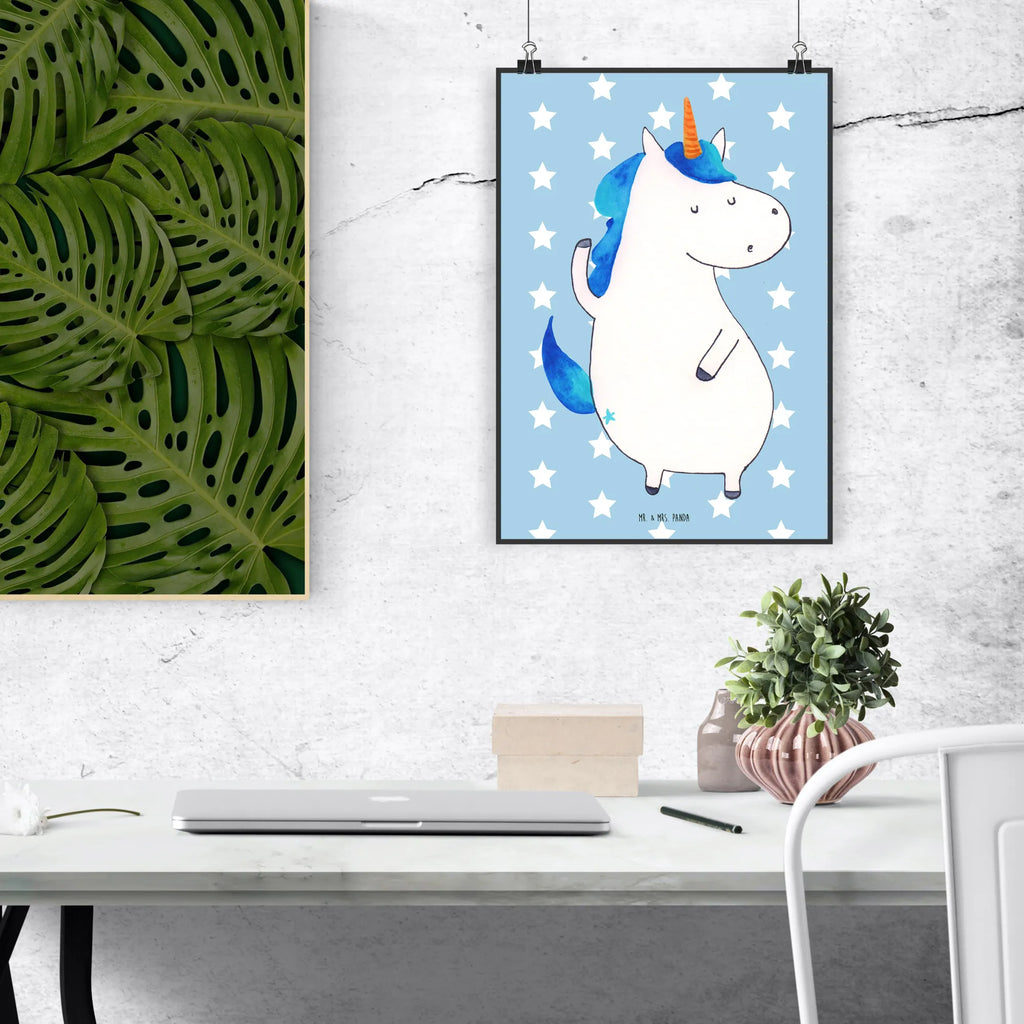 Poster unicorn Man Bild, Raumdekoration, Kunstdruck, Handgemaltes Poster, Küchenposter, Designposter, Wandposter, Mr. & Mrs. Panda Poster, Poster, Posterdruck, Wanddeko Bild, Wanddeko, Wanddekoration, Kinderposter, Einhorn, Einhörner, Einhorn Deko, Unicorn, hübsch, Freundin, cool, Party, bester Freund, BFF, beste, Familie, Mann