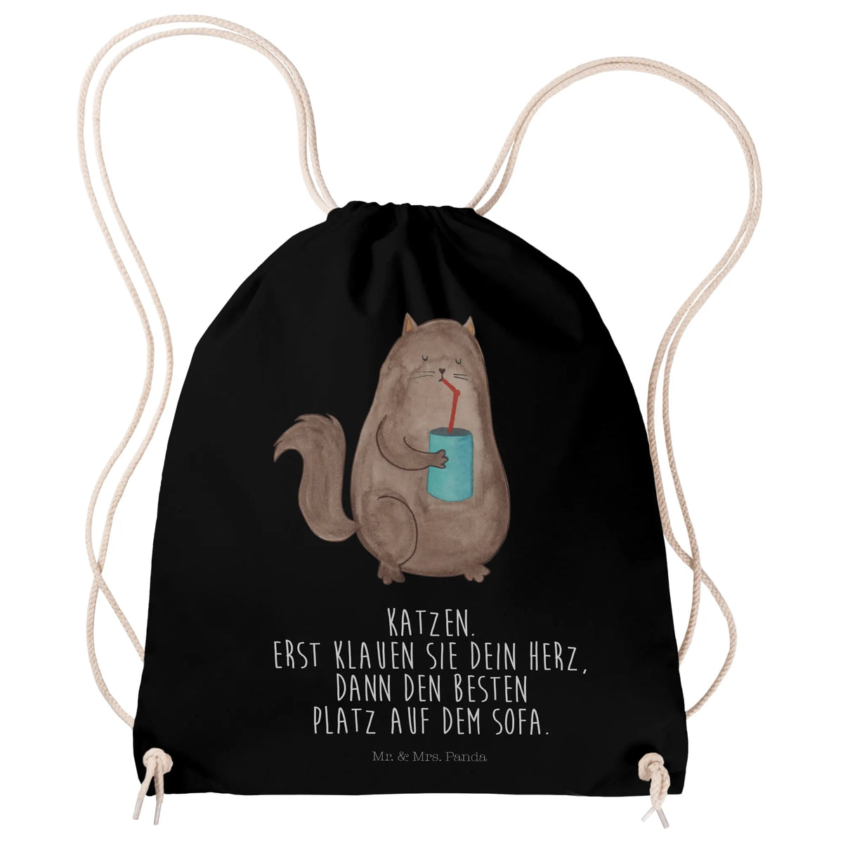 Drawstring bag Cat can meow, kitten, housecat, mama cat, love cats, cat image, cat fan, cat lover, cat fancier, cat decoration, gift for cat lover, cat owner, funny cats, cat sayings, cat motto, funny cat gifts, fan merchandise, cat stuff, animal lover, tomcat, kitty, pet, food, cat food, pussy