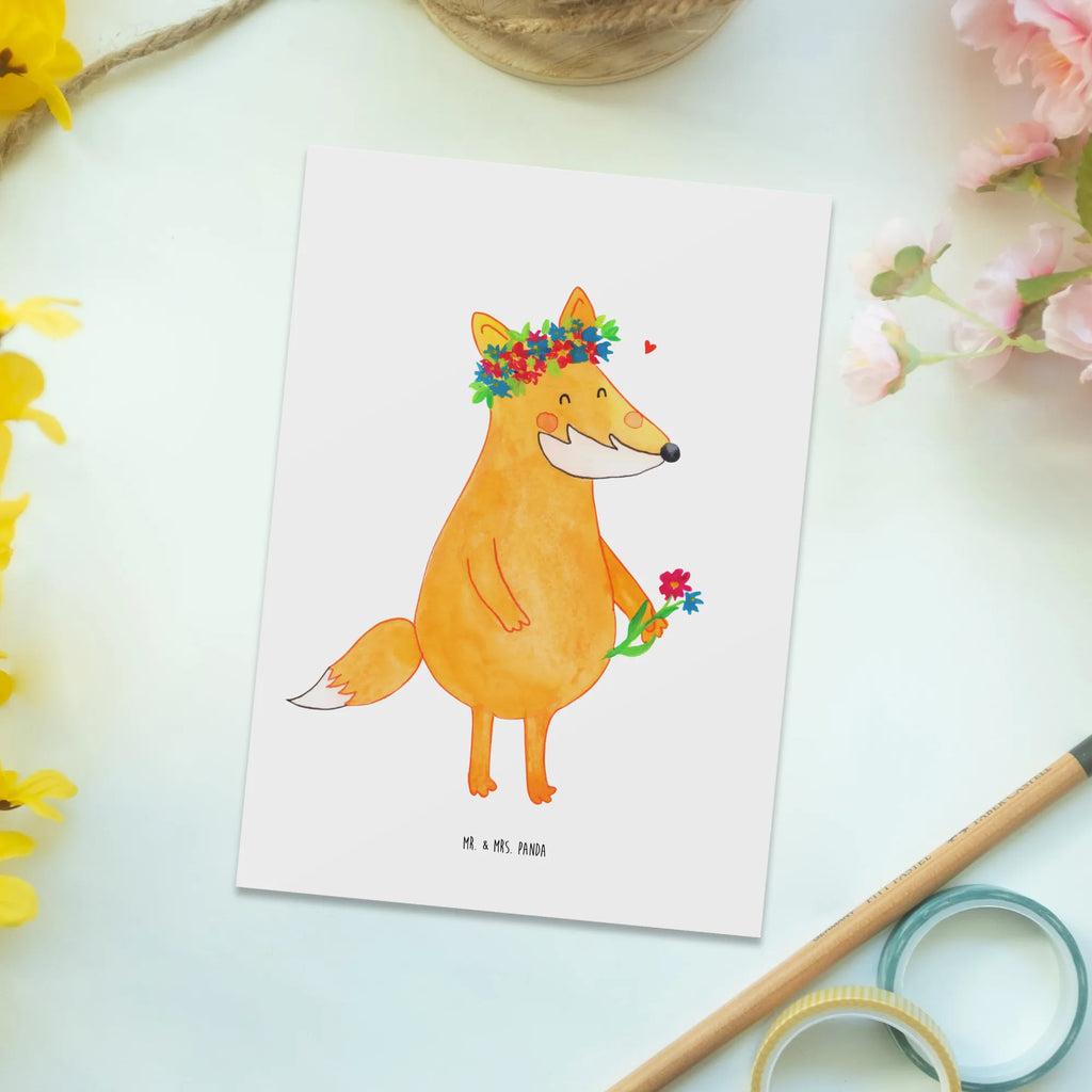 Postkarte Fuchs Blumen Ansichtskarten, bildkarte, einzelkarte, Motivkarte, Fotokarte, Postkarten, spruchkarte, Kunstkarten, Ansichtskarte, Grußkarte, kunstkarte, Designkarte, Postkarte, Fuchs, Blume, Freundin, Fuchsmädchen, Motivation, Füchse, Mich, Blumenmädchen, Liebesbeweis, Ich, Freude, Freundinnen, Selbstliebe, Liebe, Fox, Blumen