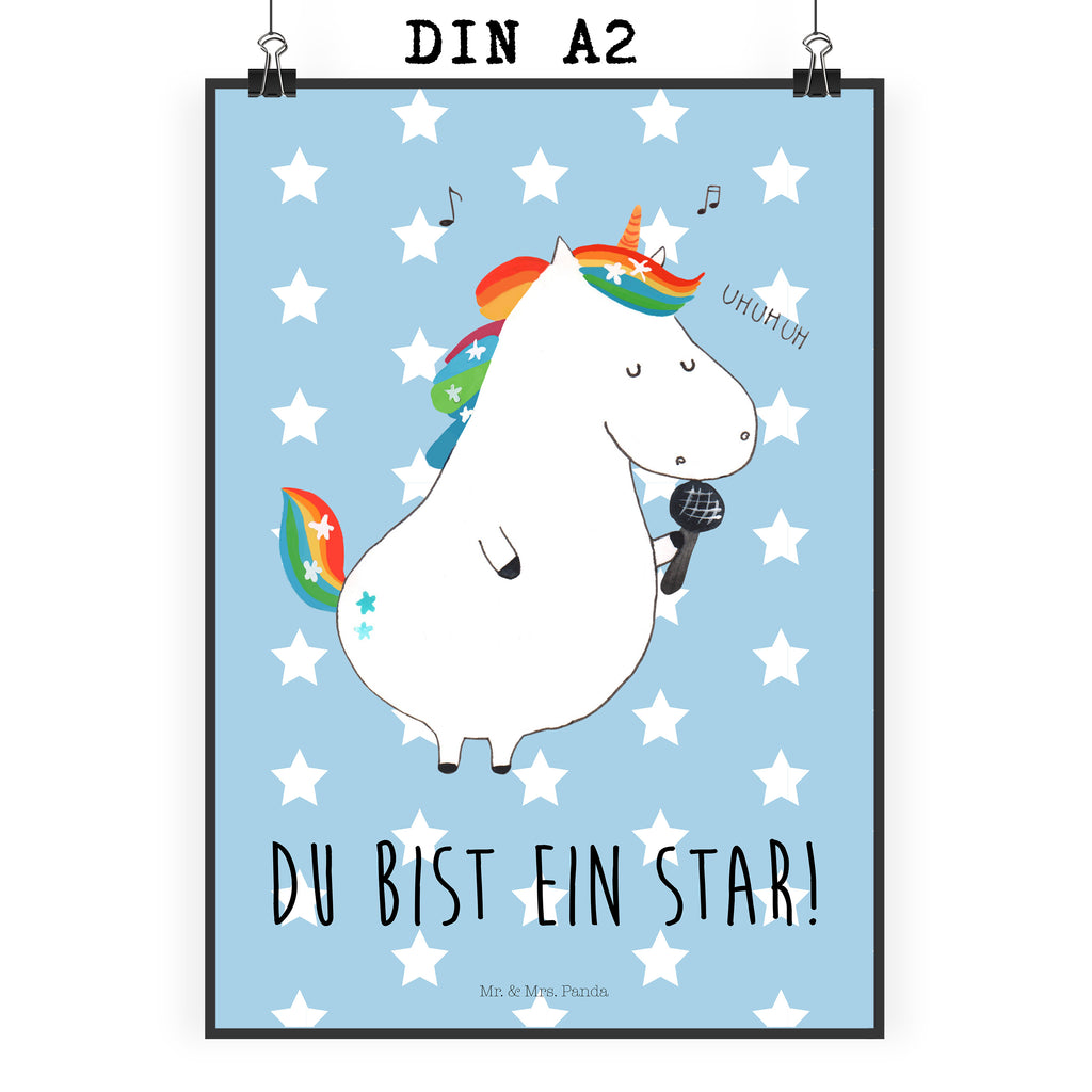 Plakat jednorożec Śpiewak Mr. & Mrs. Panda Poster, wanddeko, Kunstdruck, Plakat, Wandschmuck, Poster, Wandposter, kunst für die wand, Bild für Wand, kunstdruck poster, wanddruck, Bild, Wanddeko Bild, grafikposter, Wanddekoration, Deko Bild, Designposter, Wandbild, Posterdruck, drucke, kunstposter, wandkunst, Einhorn Deko, Einhörner, Einhorn, Unicorn, Party, Geburtstag, Konfetti, Disco, Feier, Sängerin, Fest, Sänger, Glitzer, Freundin