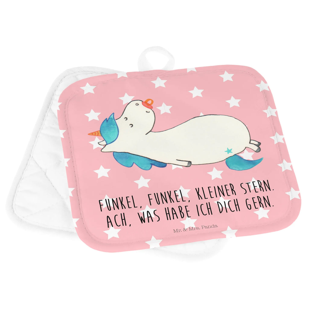 2-elementowy zestaw podkładek pod garnki Jednorożec smoczek Jednorożec, jednorożce, dekoracje jednorożca, jednorożec