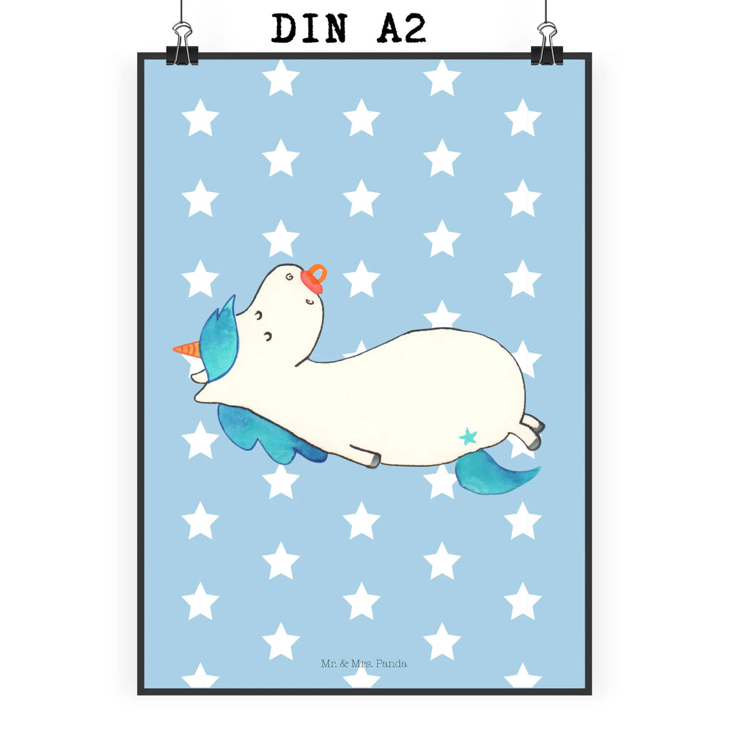 Plakat Jednorożec smoczek Jednorożec, jednorożce, dekoracje jednorożca, jednorożec