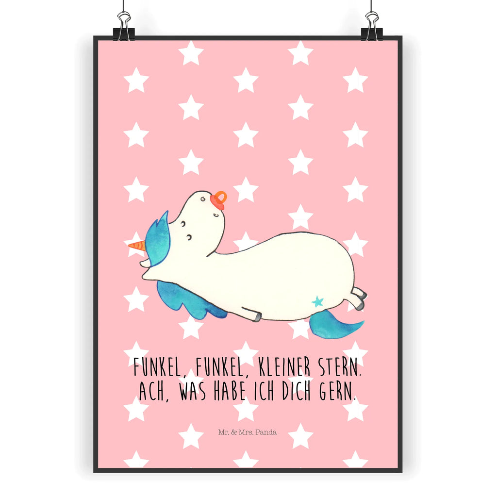 Plakat Jednorożec smoczek Jednorożec, jednorożce, dekoracje jednorożca, jednorożec