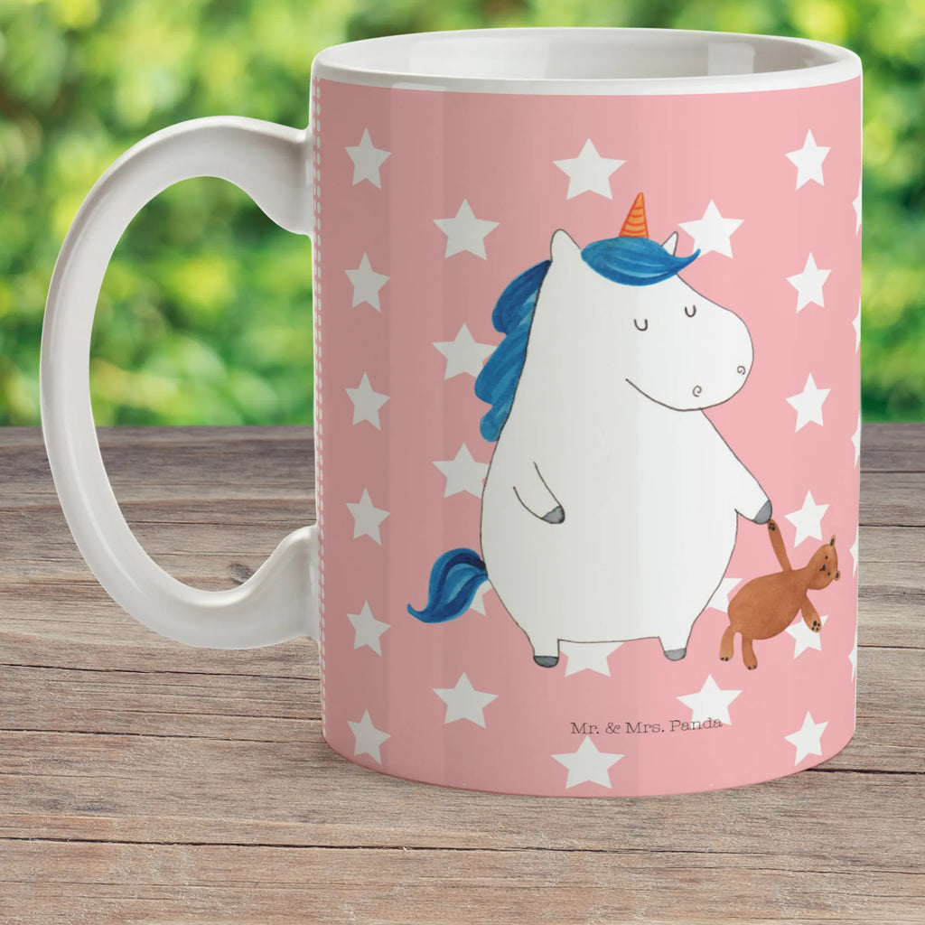 Child's mug unicorn teddy mug, camping mug, coffee cup, drinking cup, kindergarten, plastic cup, unicorn, unicorns, sweet, sleep, girlfriend, single, child gift, bed, good night, single life, dreaming, child present, Unicorn