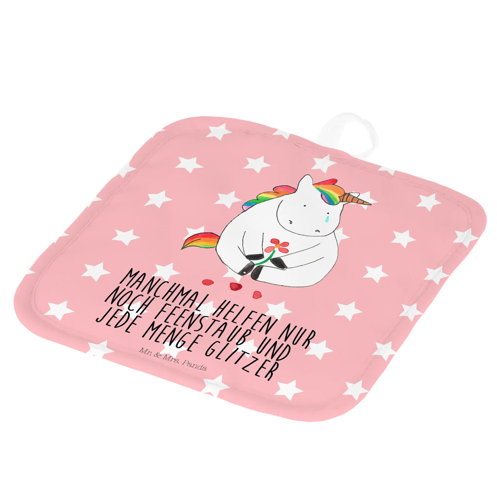 2er Set Topflappen  Einhorn Traurig Topfhandschuhe, Topflappen, Topfuntersetzer, Topflappen Set, Topflappen 2er Set, 2er Set Topflappen, topfhalter, Topflappenset, Einhörner, Einhorn Deko, Unicorn, Einhorn, Blume, Freunde, Glitzer, Liebe, Trösten. Freundschaft, Trauer, Grußkarte