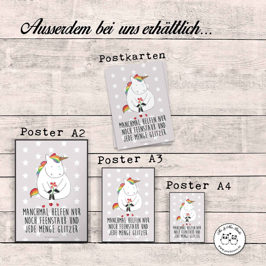 Plakat Jednorożec Smutny Jednorożec, jednorożce, dekoracje jednorożca, jednorożec