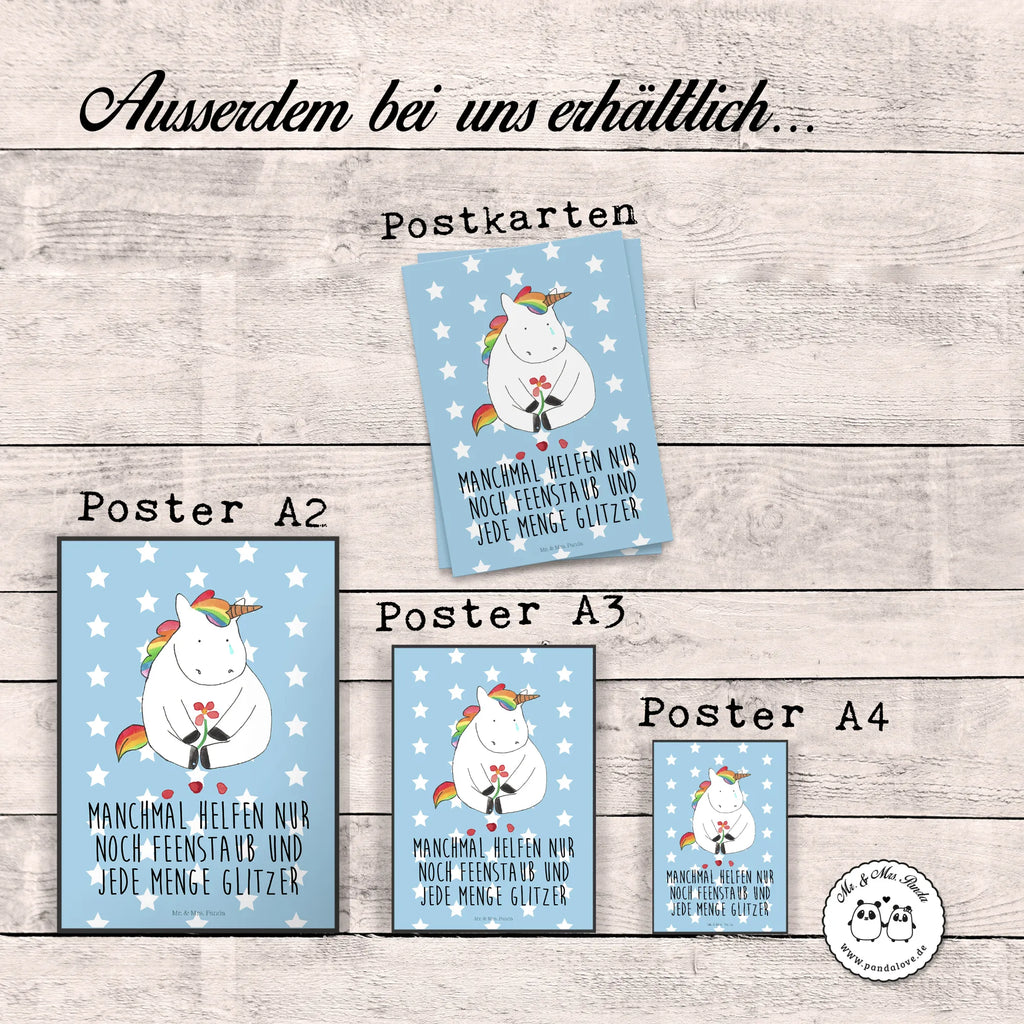 Plakat Jednorożec Smutny Jednorożec, jednorożce, dekoracje jednorożca, jednorożec