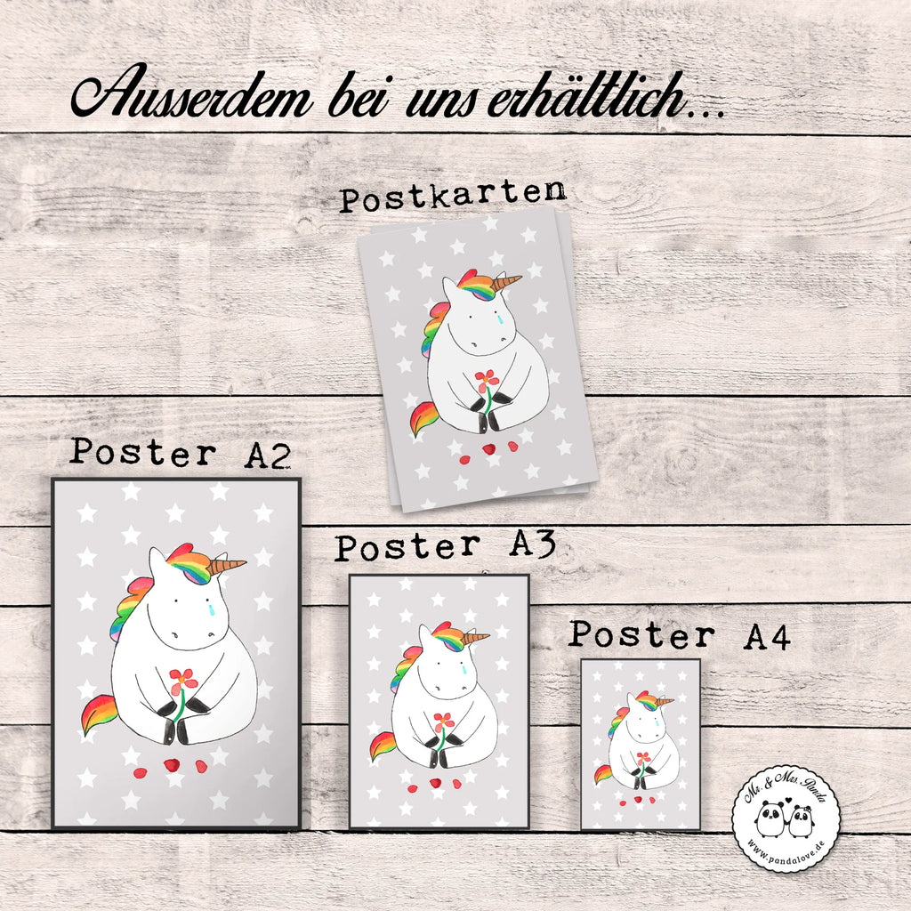 Plakat Jednorożec Smutny Jednorożec, jednorożce, dekoracje jednorożca, jednorożec