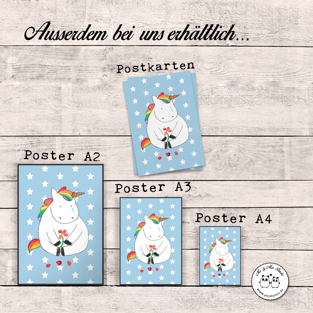 Plakat Jednorożec Smutny Jednorożec, jednorożce, dekoracje jednorożca, jednorożec