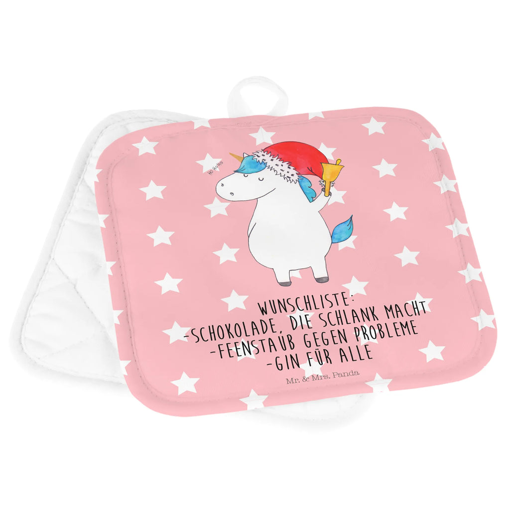 2-elementowy zestaw podkładek pod garnki Jednorożec Mikołaj Topflappenset, Topflappen 2er Set, Topflappen Set, Topfhandschuhe, Topflappen, topfhalter, 2er Set Topflappen, Topfuntersetzer, Einhörner, Einhorn Deko, Unicorn, Einhorn, Weihnachten, Nikolaus, Schoki, Wunschzettel, Wunschliste, Schokolade, Gin, Weihnachtsmann, Feenstaub