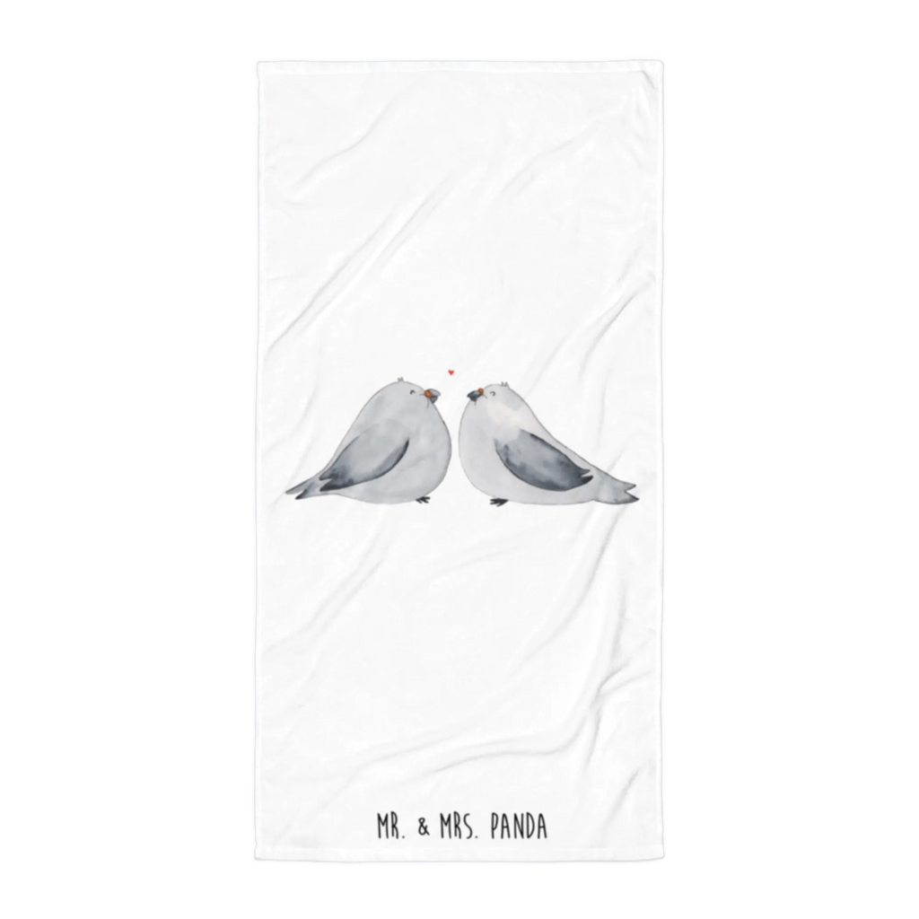 XL ręcznik kąpielowy Gołębia miłość Miłość, partner, przyjaciel, przyjaciółka, mąż, żona, wesele, zaręczyny, prośba o rękę, prezent miłosny, rocznica, dzień ślubu