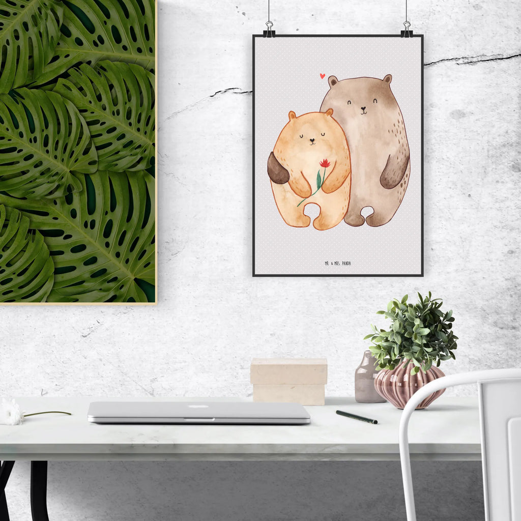 Poster Bears in love wanddeko, Bild, drucke, Wanddekoration, kunstposter, Kunstdruck, Deko Bild, kunstdruck poster, Poster, Posterdruck, Wandbild, Wandschmuck, kunst für die wand, Mr. & Mrs. Panda Poster, Wandposter, Plakat, grafikposter, wanddruck, Designposter, Bild für Wand, Wanddeko Bild, wandkunst, Hocheitstag, Heiratsantrag, Heiraten, Ehefrau, Ehemann, Partner, Verlobung, Jahrestag, Liebesgeschenk, Liebe, Freund, Freundin, Geschenk Hochzeit, Verliebt, Liebesbeweis, Geschenk Freund, Bären, Verheiratet, Bär, Verlobt, Geschenk Freundin, Hochzeitstag, Bärchen