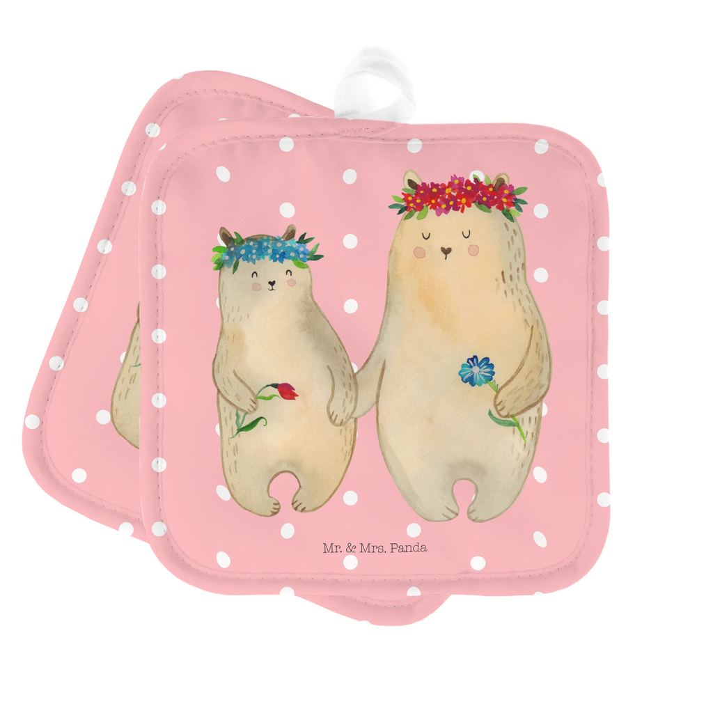 2er Set Topflappen  Bären mit Blumenkranz Topflappen mit Spruch, Topfhandschuh, Ofenhandschuh, Topflappen 2er Set, Topfhandschuhe, Topflappen, Topflappenset, Ofenhandschuhe, Topflappen lustig, Topfuntersetzer, Schöne Topflappen, Topflappen Set, Familie, Vatertag, Muttertag, Bruder, Schwester, Mama, Papa, Oma, Opa, Kinder, Töchter, Tochter, Vorbild, Lieblingsmama, Kind, Geschenk Mama. Muttertag, Bären, beste Mutter, Mutter, Family, Bär, weltbeste Mama, Lieblingsmensch, Mutti, Mami