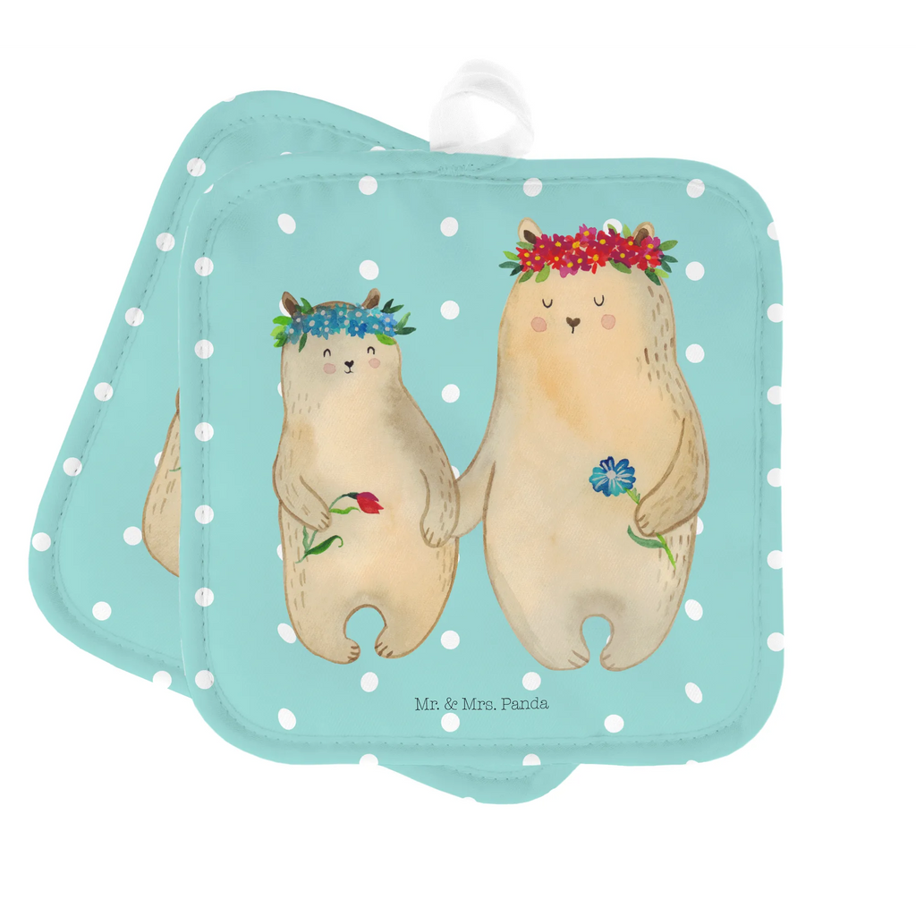 2er Set Topflappen  Bären mit Blumenkranz Topflappen mit Spruch, Topfhandschuh, Ofenhandschuh, Topflappen 2er Set, Topfhandschuhe, Topflappen, Topflappenset, Ofenhandschuhe, Topflappen lustig, Topfuntersetzer, Schöne Topflappen, Topflappen Set, Familie, Vatertag, Muttertag, Bruder, Schwester, Mama, Papa, Oma, Opa, Kinder, Töchter, Tochter, Vorbild, Lieblingsmama, Kind, Geschenk Mama. Muttertag, Bären, beste Mutter, Mutter, Family, Bär, weltbeste Mama, Lieblingsmensch, Mutti, Mami