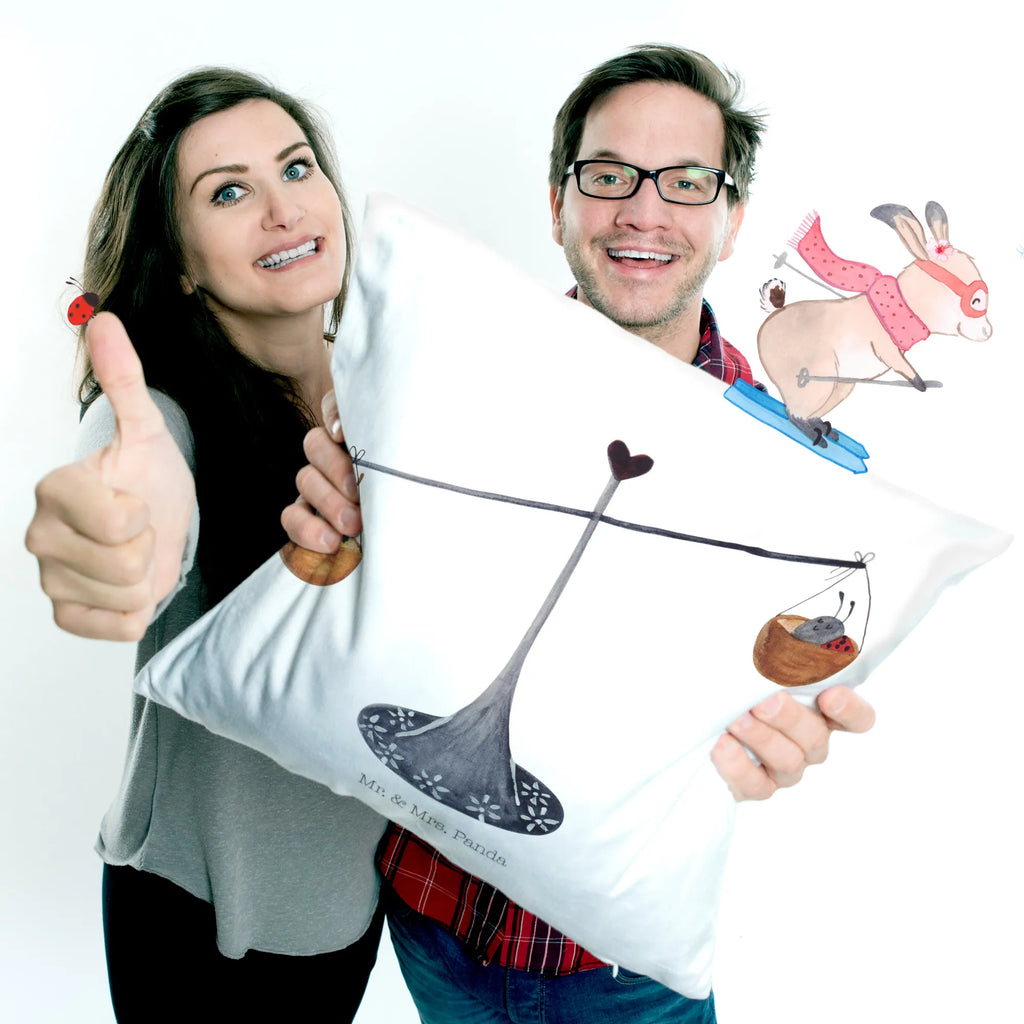 Cushion Star sign Scale pillow case, bedroom, couch, 40x40, bed, fluffy, 40 x 40, soft, pad, Pillow, pillows, settee, cushion, sofa, constellations, birthdays, astrology, zodiac, date of birth, month of birth, balance, birthday September, gift September, gift October, Libra zodiac sign, ladybird, Libra, Libra gift, bumble bee, birthday October, bee