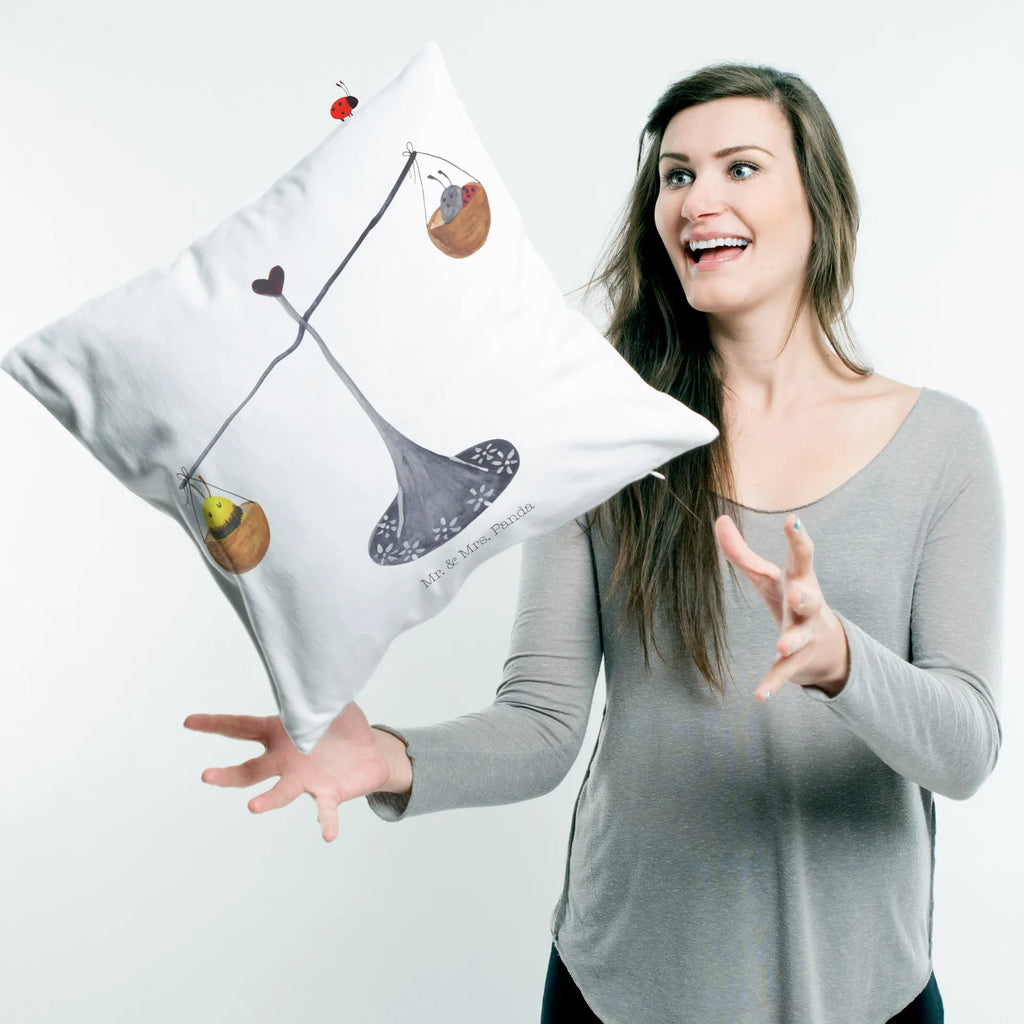 Cushion Star sign Scale pillow case, bedroom, couch, 40x40, bed, fluffy, 40 x 40, soft, pad, Pillow, pillows, settee, cushion, sofa, constellations, birthdays, astrology, zodiac, date of birth, month of birth, balance, birthday September, gift September, gift October, Libra zodiac sign, ladybird, Libra, Libra gift, bumble bee, birthday October, bee