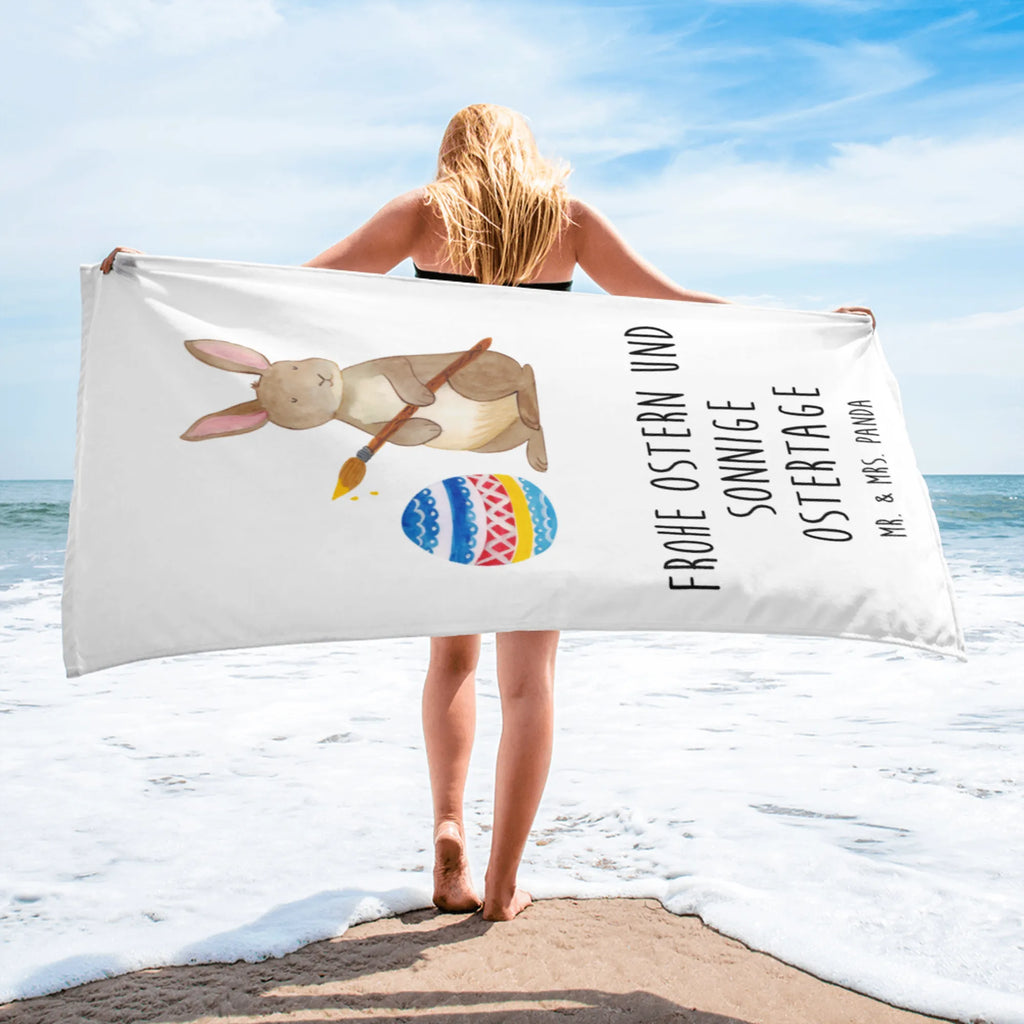 XL ręcznik kąpielowy Zając Malowanie jajek Wielkanoc, zajączek wielkanocny, prezenty wielkanocne, gniazdo wielkanocne, dekoracje wielkanocne, prezenty na Wielkanoc, prezent wielkanocny, prezenty wielkanocne dla dzieci, Wielkanoc dla dzieci