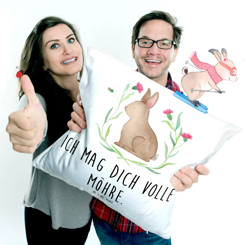 Cushion Hare Sit pillow case, 40x40, bed, 40 x 40, pad, couch, Pillow, pillows, sofa, soft, settee, cushion, fluffy, bedroom, Easter, Easter bunny, Rabbit, Easter flower, Hare, Happy Easter, Greetings, Love, Easter greetings