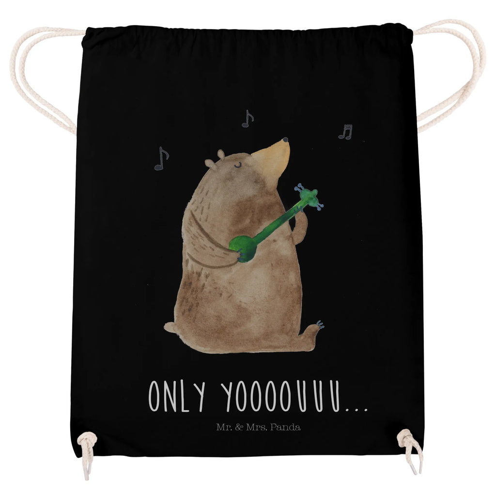 Drawstring bag bear guitar sports bag, gym bag, hipster, bag, jute bag, carrier bag, bear, teddy, teddy bear, cuddly toy