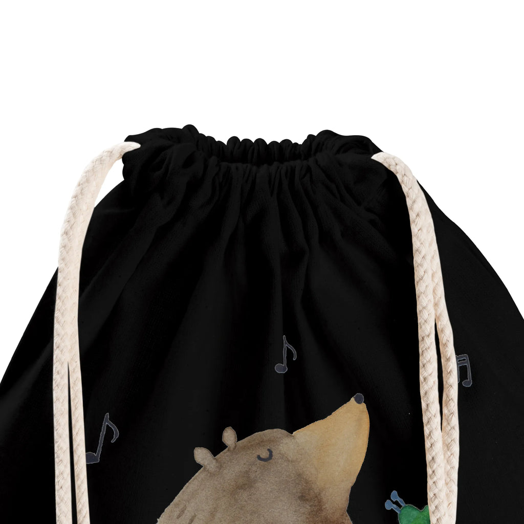 Drawstring bag bear guitar sports bag, gym bag, hipster, bag, jute bag, carrier bag, bear, teddy, teddy bear, cuddly toy