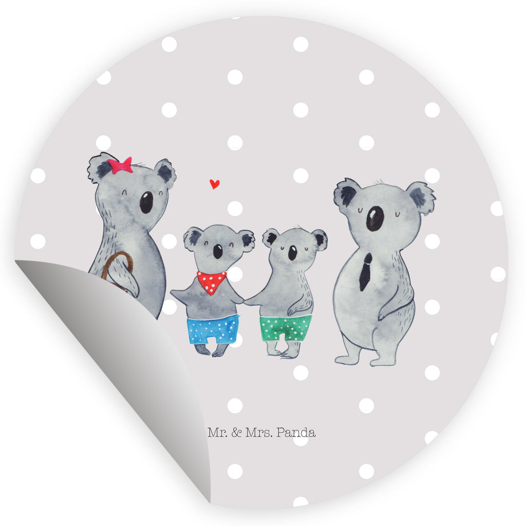 Rund Aufkleber Koala Familie zwei Sticker, Aufkleber, Etikett, Kinder, rund, Familie, Vatertag, Muttertag, Bruder, Schwester, Mama, Papa, Oma, Opa, Koala, Koalabär, beste Familie, Familienzeit, Familienleben, Koalafamilie, Lieblingsfamilie