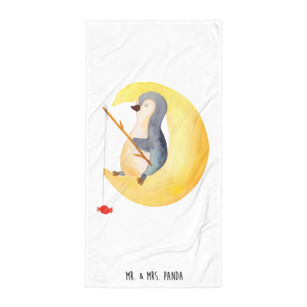 XL bath towel Penguin moon luxury bath sheet, spa towel, extra large swim towel, oversized towel, large beach towel, XL bath towel, Penguin, North Pole, Winter, Penguins, bedroom, night's rest, sleep, guest room, insomnia, penguins, falling asleep, saying