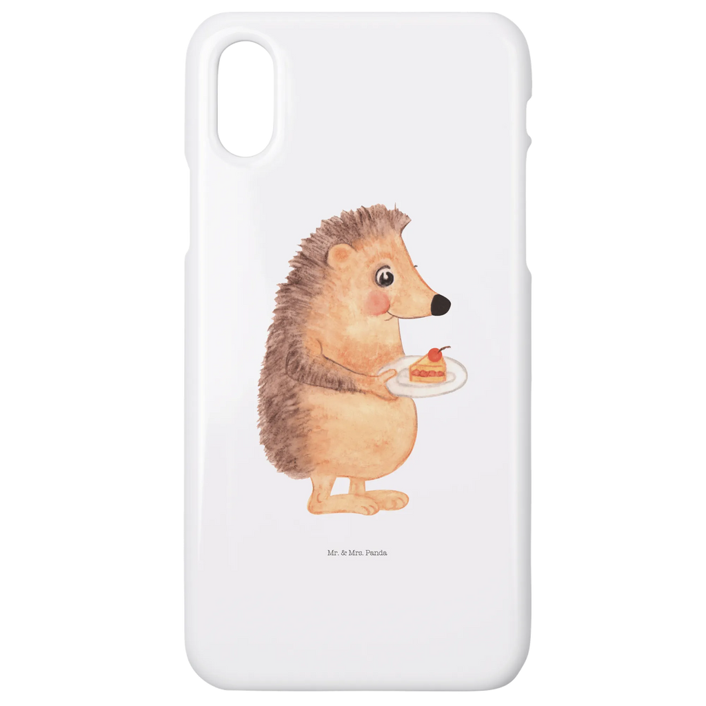 Phone case Hedgehog piece of cake mobile phone, Iphone X, cover, mobile phone case, mobile cover, case, Iphone 10, small animals, cute, funny, cute animal motives, hand drawn, small world, funny sayings, good mood, happy, gifts, gift ideas, special gifts, animal lover, card, bake cake, hedgehog, baking gift, cake, food saying, invitation party, birthday cake