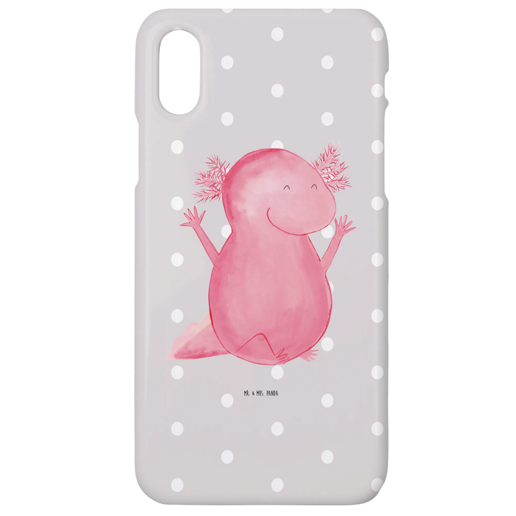 Handyhülle Axolotl Hurra Handy, Iphone 10, Handycover, Handy Case, Cover, Handyhülle, Hülle, Iphone X, Molch, Axolotl, Axolot, Schwanzlurch, Freude, Spaß, Lurch, Fröhlich, Motivation, Zufriedenheit, Lurche