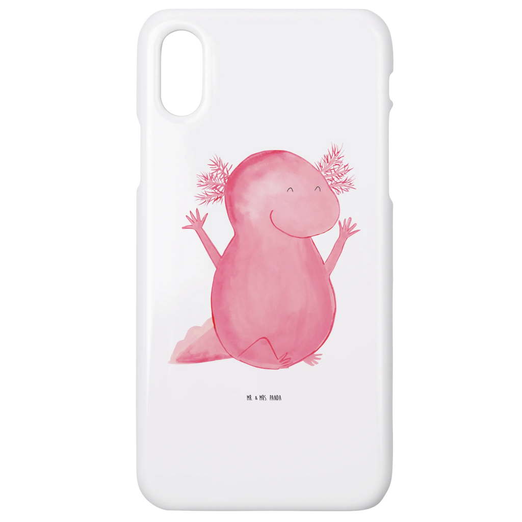 Handyhülle Axolotl Hurra Handy, Iphone 10, Handycover, Handy Case, Cover, Handyhülle, Hülle, Iphone X, Molch, Axolotl, Axolot, Schwanzlurch, Freude, Spaß, Lurch, Fröhlich, Motivation, Zufriedenheit, Lurche