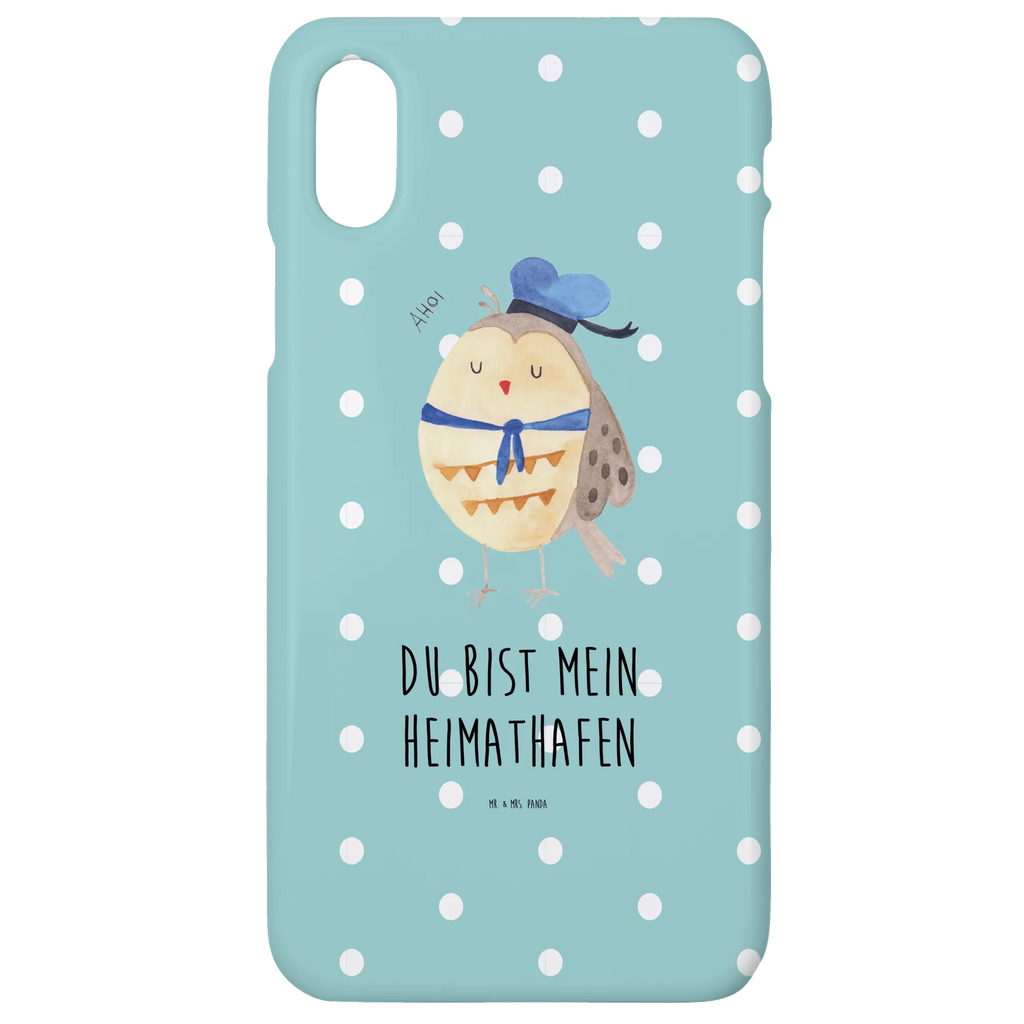 Phone case Owl sailor Iphone 10, mobile phone case, case, mobile cover, Iphone X, cover, mobile phone, owl, forest animal, bird, nocturnal, gift ideas, birthday present, illustrated, funny, romantic gift, owl decor, Pun funny, Owl decoration, Home port, Mariner, Owl saying, Marriage, Owl, Girlfriend, Wedding anniversary gift, Sailor