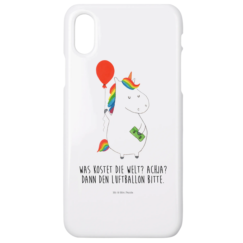 Etui na iPhone 10 Jednorożec Balon Hülle, Cover, Iphone 10, Iphone X, Handyhülle, Handy, Handy Case, Handycover, Einhorn Deko, Einhorn, Einhörner, Unicorn, Freundin, Luftballon, Freude, Geld, Geschenk, Lebenslust