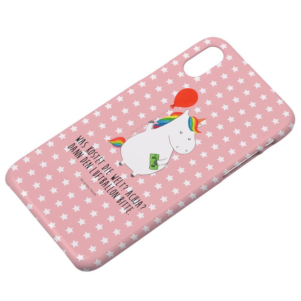Etui na iPhone 10 Jednorożec Balon Hülle, Cover, Iphone 10, Iphone X, Handyhülle, Handy, Handy Case, Handycover, Einhorn Deko, Einhorn, Einhörner, Unicorn, Freundin, Luftballon, Freude, Geld, Geschenk, Lebenslust