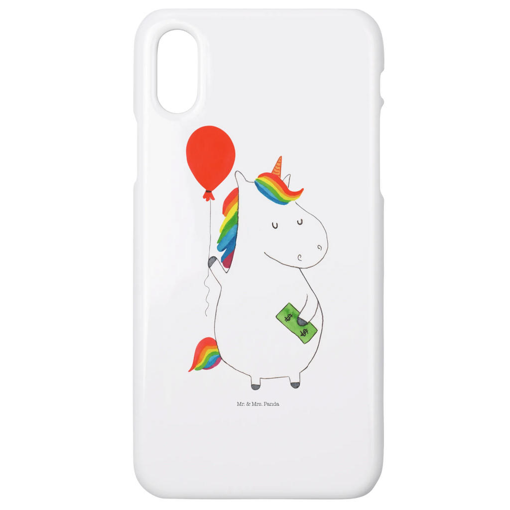 Etui na iPhone 10 Jednorożec Balon Hülle, Cover, Iphone 10, Iphone X, Handyhülle, Handy, Handy Case, Handycover, Einhorn Deko, Einhorn, Einhörner, Unicorn, Freundin, Luftballon, Freude, Geld, Geschenk, Lebenslust