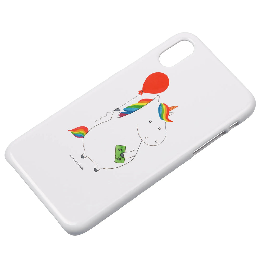 Etui na iPhone 10 Jednorożec Balon Hülle, Cover, Iphone 10, Iphone X, Handyhülle, Handy, Handy Case, Handycover, Einhorn Deko, Einhorn, Einhörner, Unicorn, Freundin, Luftballon, Freude, Geld, Geschenk, Lebenslust
