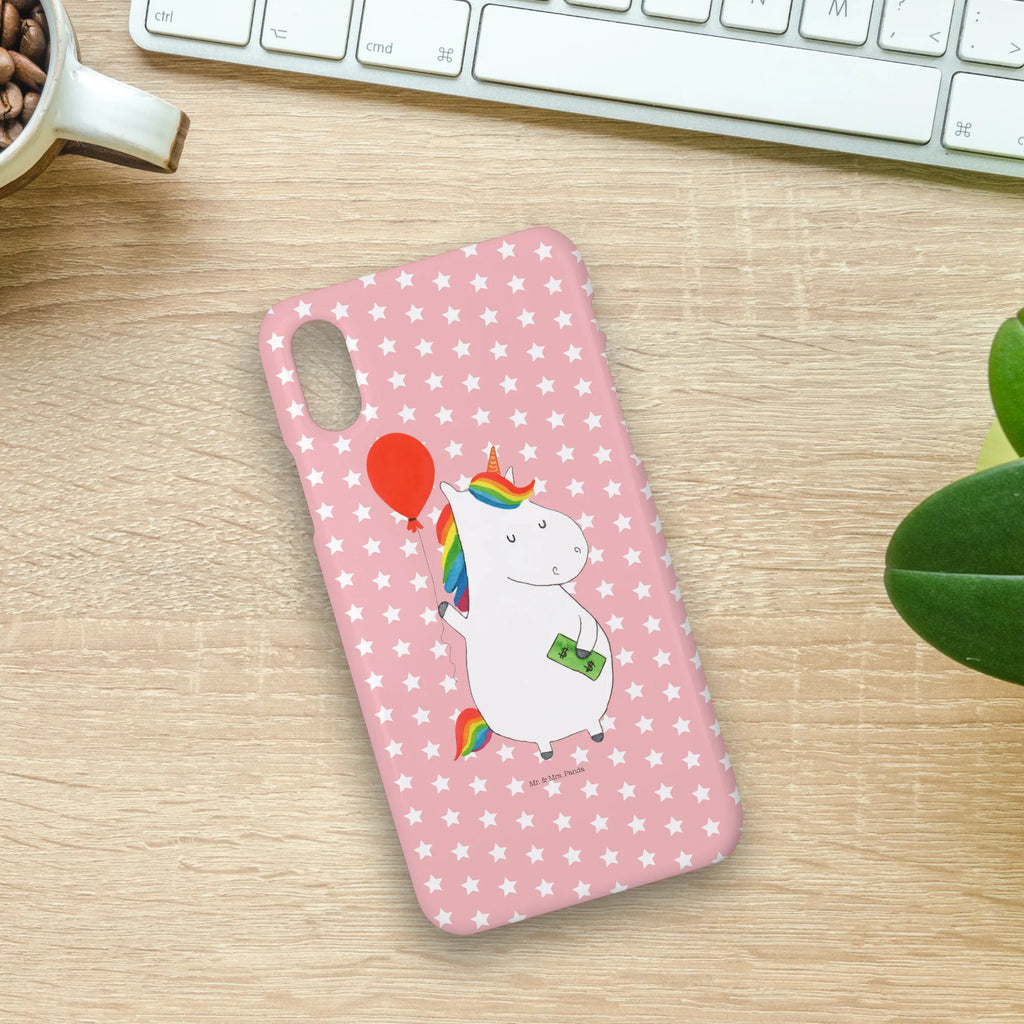 Etui na iPhone 10 Jednorożec Balon Hülle, Cover, Iphone 10, Iphone X, Handyhülle, Handy, Handy Case, Handycover, Einhorn Deko, Einhorn, Einhörner, Unicorn, Freundin, Luftballon, Freude, Geld, Geschenk, Lebenslust