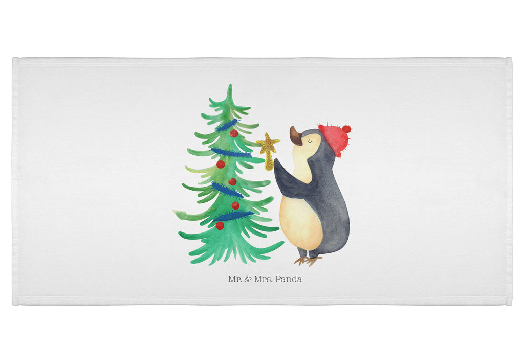 Handtuch Pinguin Weihnachtsbaum Handtuch, Badehandtuch, Badezimmer, Handtücher, groß, Kinder, Baby, Winter, Weihnachten, Weihnachtsdeko, Nikolaus, Advent, Heiligabend, Wintermotiv, Pinguin