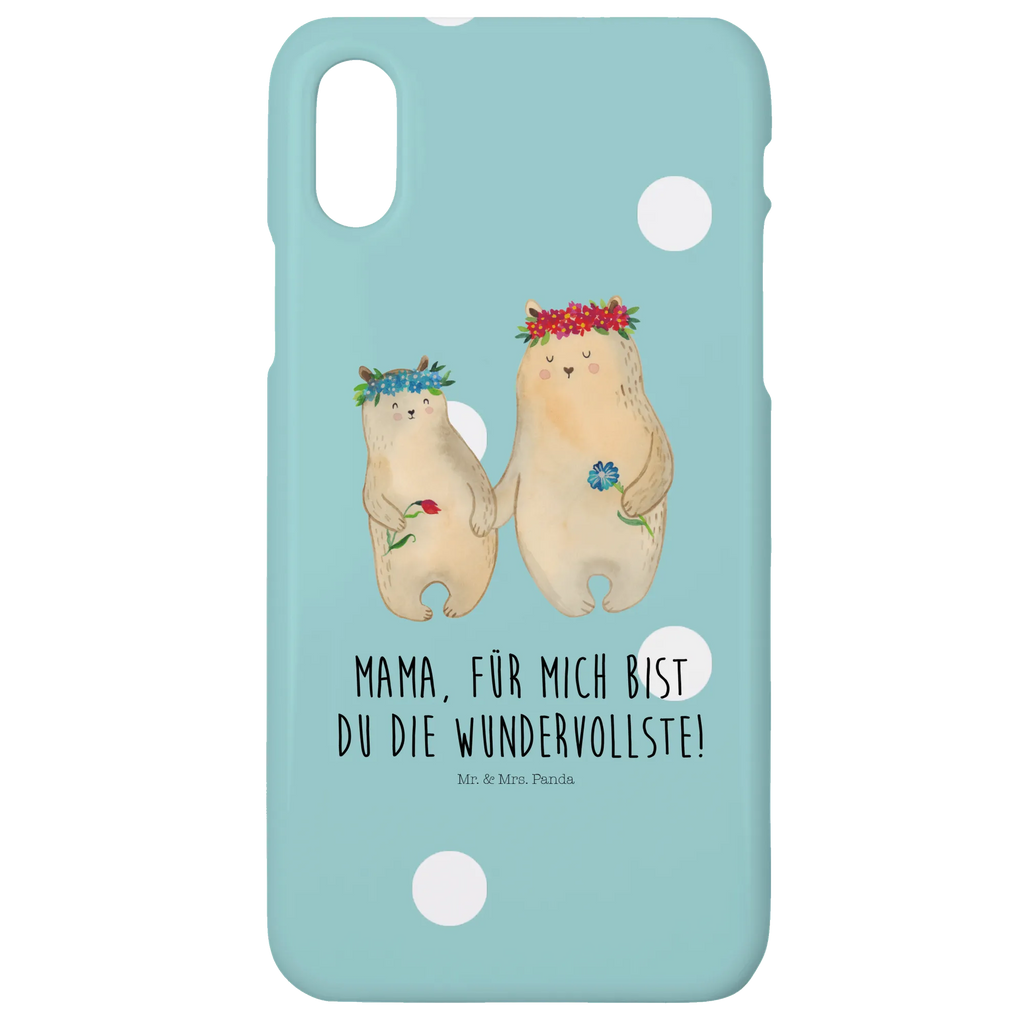Phone case Bears with flower crown Iphone 10, Handyhülle, Hülle, Iphone X, Cover, Handy Case, Handycover, Handy, Vatertag, Bruder, Schwester, Opa, Familie, Muttertag, Mama, Oma, Papa, Kinder, Beste Mutter, Mami, Lieblingsmama, Tochter, Bär, Geschenk Mama. Muttertag, Weltbeste Mama, Family, Töchter, Bären, Lieblingsmensch, Kind, Mutti, Mutter, Vorbild