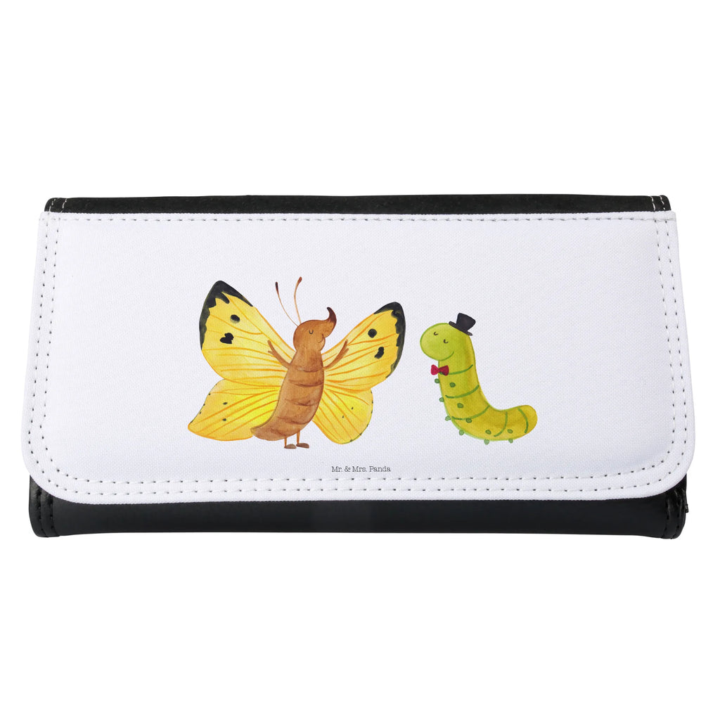 Ladies purse Caterpillar butterfly XXL, Ladies, Large, Wallets, Purse, Wallet, small animals, cute, funny, cute animal motives, hand drawn, small world, funny sayings, good mood, happy, gifts, gift ideas, special gifts, animal lover, card, beauty, Caterpillar, cocoon, hat, growing up, butterfly, lemon butterfly, development