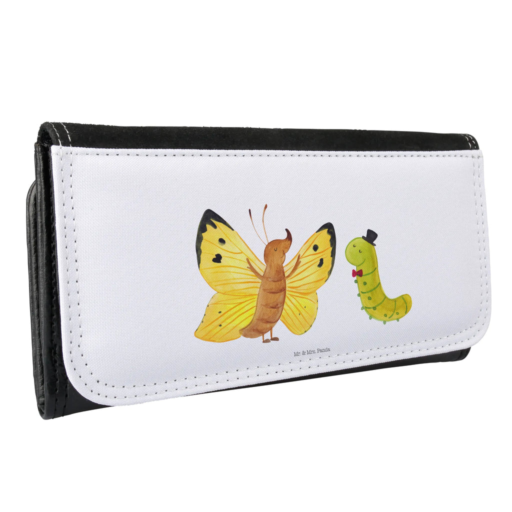 Ladies purse Caterpillar butterfly XXL, Ladies, Large, Wallets, Purse, Wallet, small animals, cute, funny, cute animal motives, hand drawn, small world, funny sayings, good mood, happy, gifts, gift ideas, special gifts, animal lover, card, beauty, Caterpillar, cocoon, hat, growing up, butterfly, lemon butterfly, development