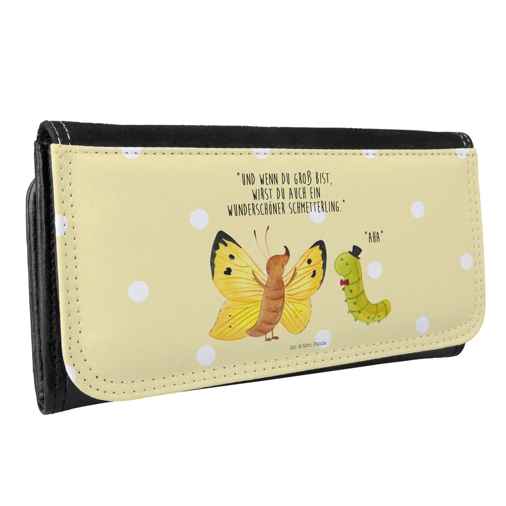 Ladies purse Caterpillar butterfly XXL, Ladies, Large, Wallets, Purse, Wallet, small animals, cute, funny, cute animal motives, hand drawn, small world, funny sayings, good mood, happy, gifts, gift ideas, special gifts, animal lover, card, beauty, Caterpillar, cocoon, hat, growing up, butterfly, lemon butterfly, development