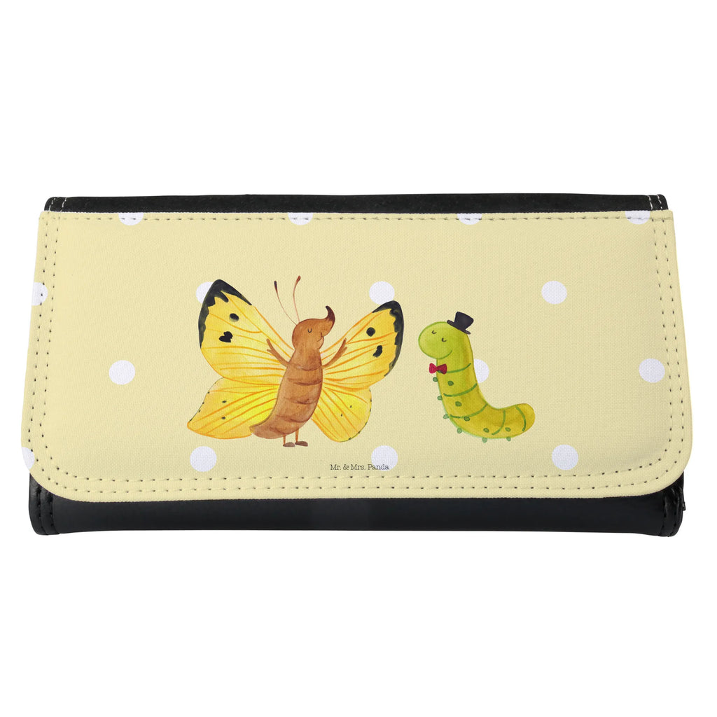 Ladies purse Caterpillar butterfly XXL, Ladies, Large, Wallets, Purse, Wallet, small animals, cute, funny, cute animal motives, hand drawn, small world, funny sayings, good mood, happy, gifts, gift ideas, special gifts, animal lover, card, beauty, Caterpillar, cocoon, hat, growing up, butterfly, lemon butterfly, development