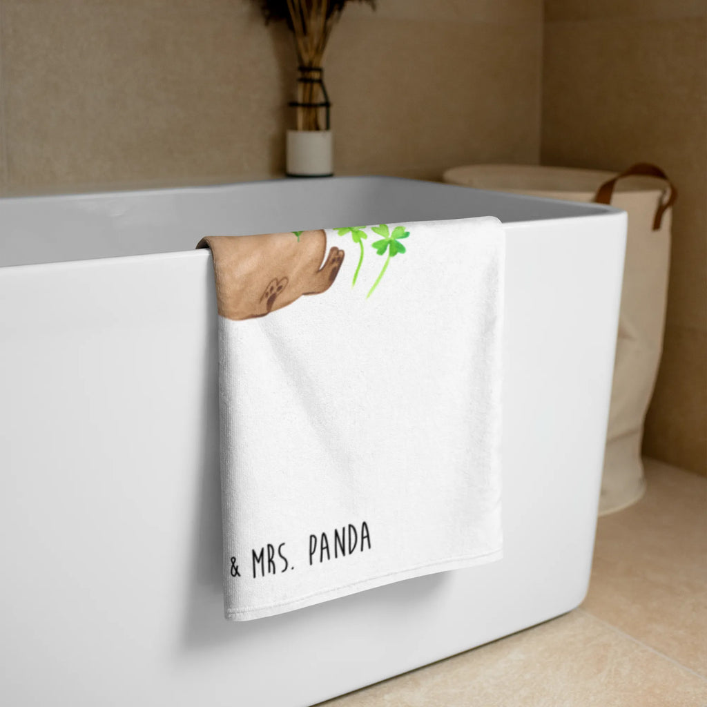 XL ręcznik kąpielowy pies koniczyna Pies, motyw psa, zwierzę domowe, rasa psa, miłośnik zwierząt, właściciel psa, powiedzenia