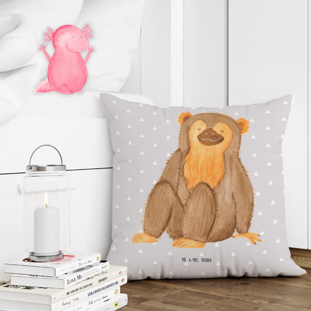 Cushion Monkey Pillow, bed, soft, cushion, couch, pillows, bedroom, 40 x 40, settee, sofa, pad, 40x40, pillow case, fluffy, Africa, monkey, self-esteem, respect, love, monkeys, self-confidence, motivation, selfcare, self-love