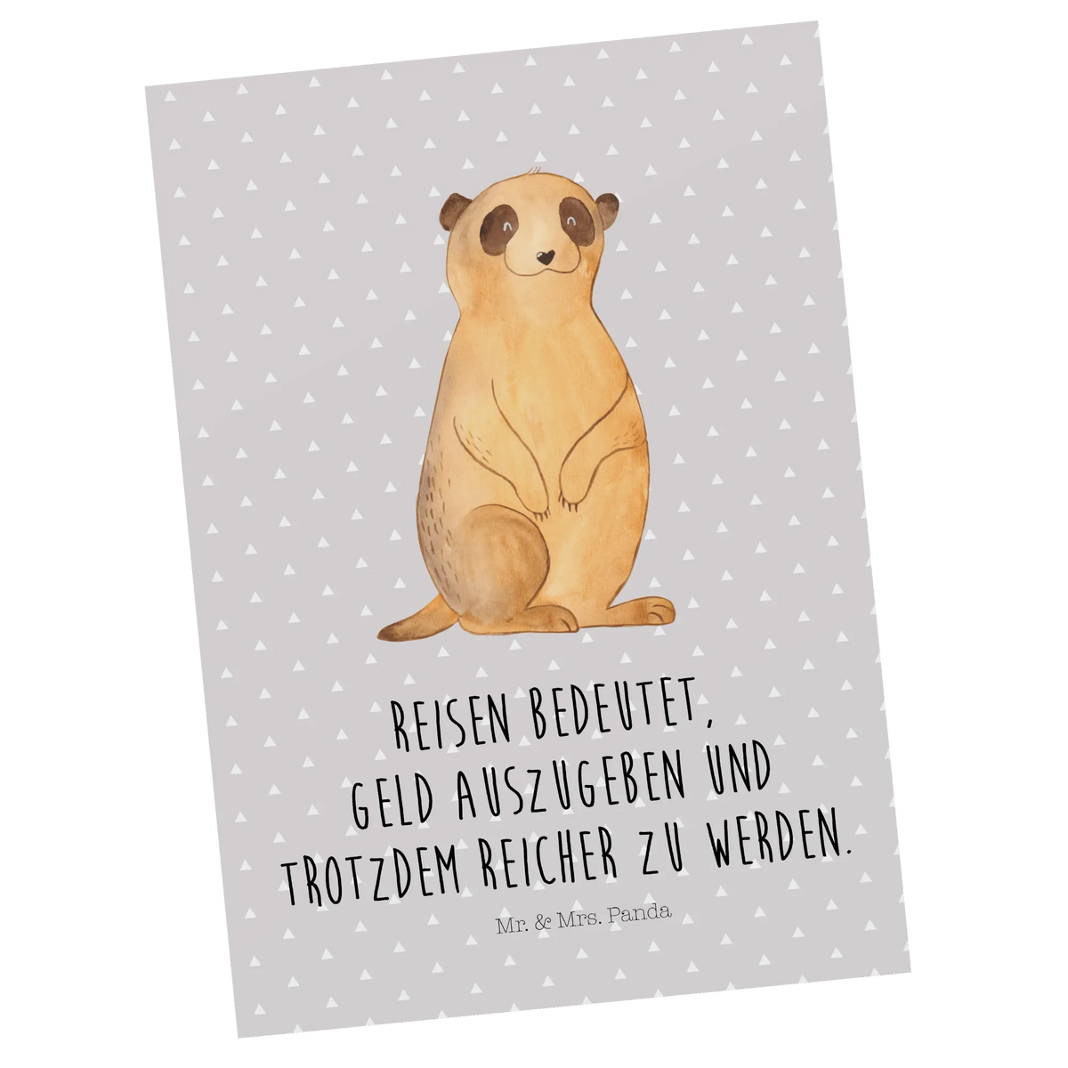 Postcard Meerkat Africa, World trip, Travel, Meerkat, Road trip, Africa trip, Saying
