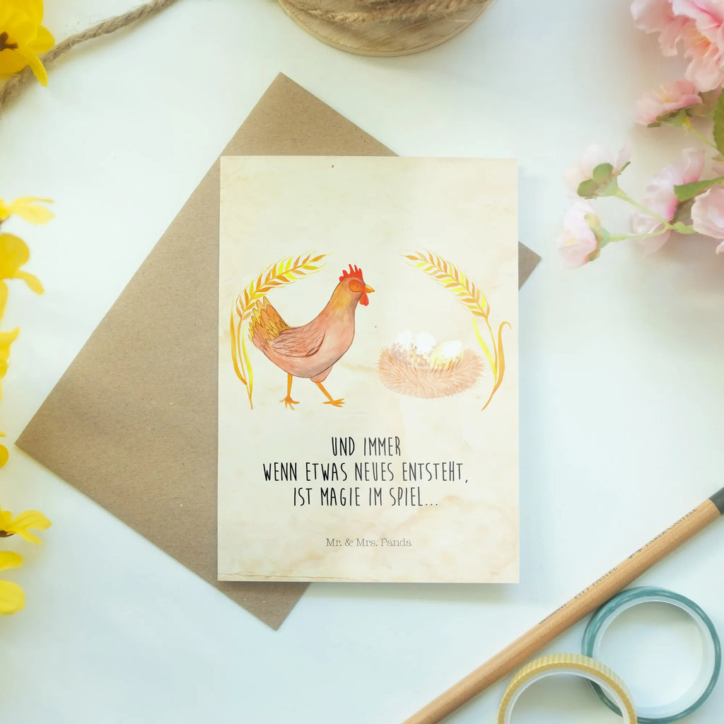 Grußkarte Huhn stolz Karte, Hochzeitskarte, Klappkarte, Geburtstagskarte, Grußkarte, Glückwunschkarte, Ansichtskarten, Einladungskarte, Bauernhof, Hoftiere, Landwirt, Landwirtin, Landleben, Henne, Magie, Schwangerschaft, Hühner, Geburt, Spruch, Motivation, Hahn, Hof, Eier