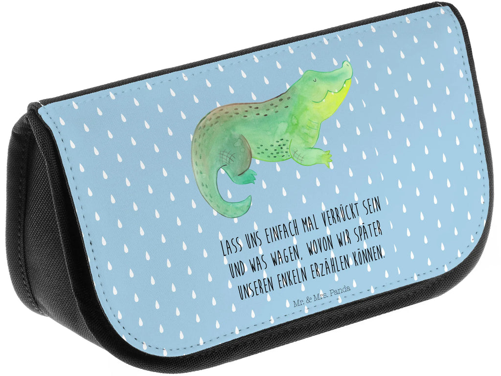 Kosmetiktasche Krokodil reise kosmetiktasche, zubehörtasche, kleines Täschchen, Waschtasche, Beautybag, Toilettentasche, Organizer Tasche, reiseschminktasche, Necessaire, Kosmetiktasche, Schminkbeutel, toilettenbeutel, kosmetiktäschchen, kulturtäschchen, Schminktasche, Schminktäschchen, bad tasche, Reisenecessaires, Waschbeutel, Beauty Bag, Make-Up Bag, beauty case, kosmetik beutel, Kulturtasche, hygiene tasche, beauty tasche, utensilientasche, Kulturbeutel, Urlaub, Meer, Meerestiere, Beste Freundin, Verrückt sein, Freundin, Reiselust, Lieblingsmensch, Spontan sein, Abenteuerlust, Krokodile, Krokodil