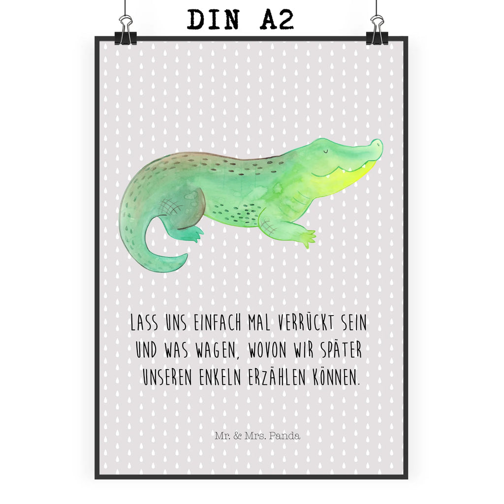 Poster Crocodile Plakat, grafikposter, wandkunst, Wanddekoration, Kunstdruck, kunstdruck poster, Wandschmuck, Poster, wanddeko, Wandposter, Wanddeko Bild, Deko Bild, Wandbild, wanddruck, Posterdruck, Bild, Designposter, Bild für Wand, drucke, kunstposter, Mr. & Mrs. Panda Poster, kunst für die wand, Meer, Meerestiere, Urlaub, Krokodile, Abenteuerlust, Beste Freundin, Verrückt sein, Krokodil, Freundin, Spontan sein, Lieblingsmensch, Reiselust