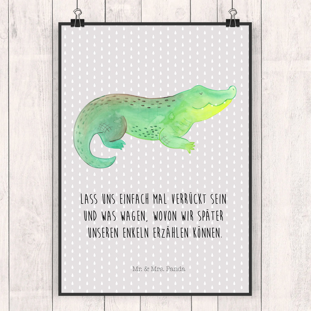 Poster Crocodile Plakat, grafikposter, wandkunst, Wanddekoration, Kunstdruck, kunstdruck poster, Wandschmuck, Poster, wanddeko, Wandposter, Wanddeko Bild, Deko Bild, Wandbild, wanddruck, Posterdruck, Bild, Designposter, Bild für Wand, drucke, kunstposter, Mr. & Mrs. Panda Poster, kunst für die wand, Meer, Meerestiere, Urlaub, Krokodile, Abenteuerlust, Beste Freundin, Verrückt sein, Krokodil, Freundin, Spontan sein, Lieblingsmensch, Reiselust